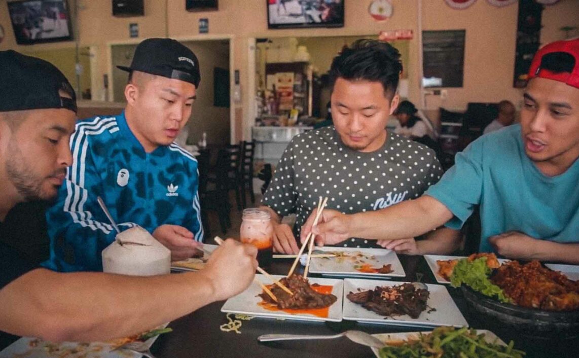 fun bros trying Indonesian food and the famous Indonesian fried chicken